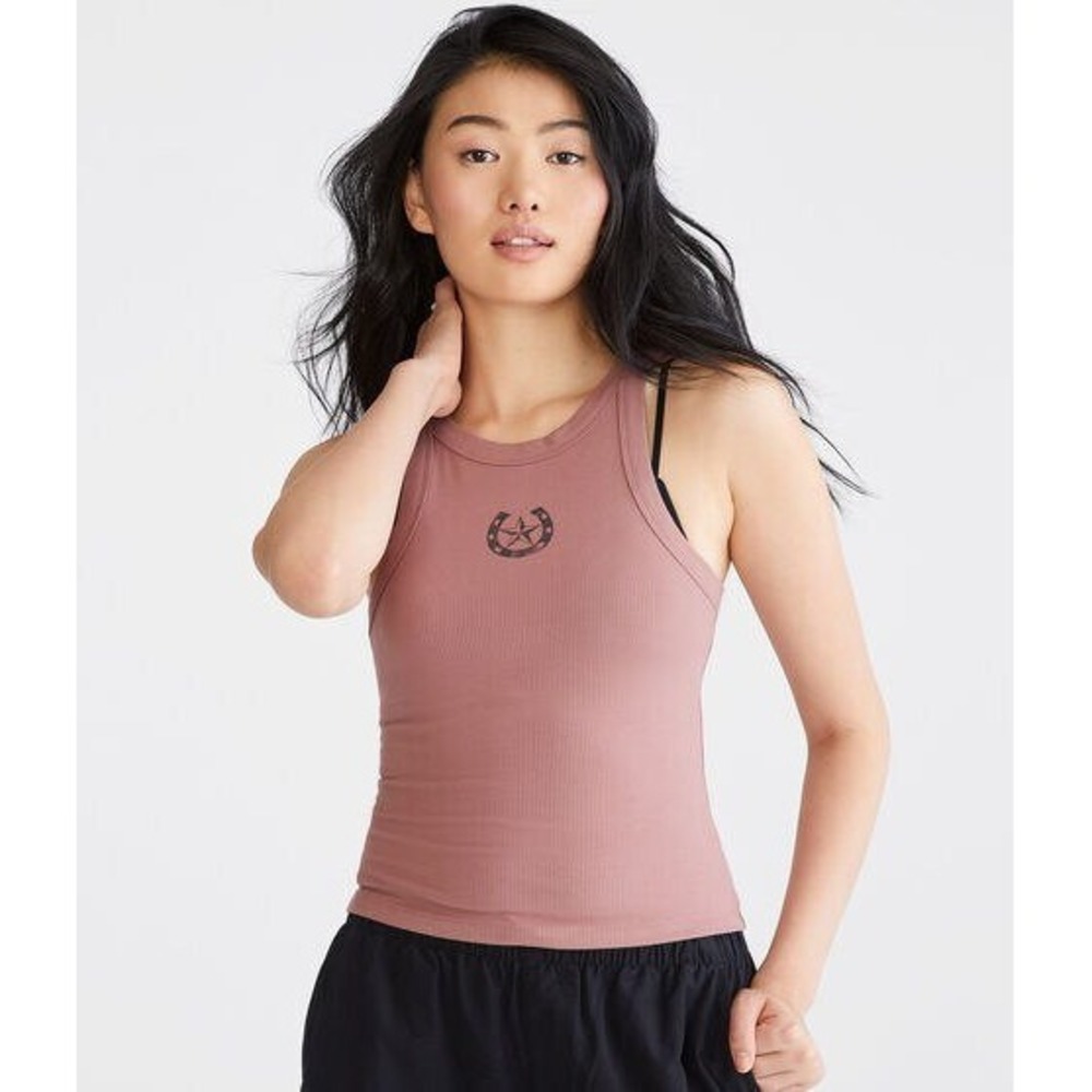 Aeropostale Seriously Soft Horseshoe Star Tank M